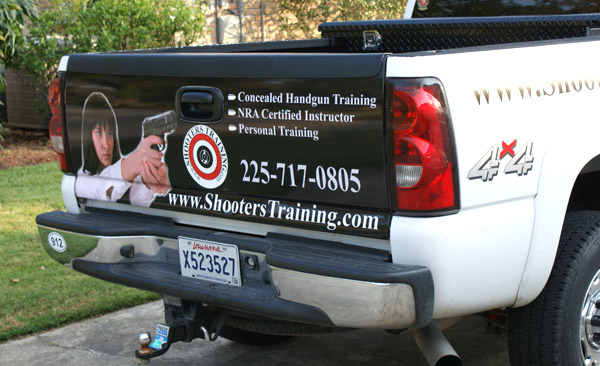 shooters training tailgate wrap
